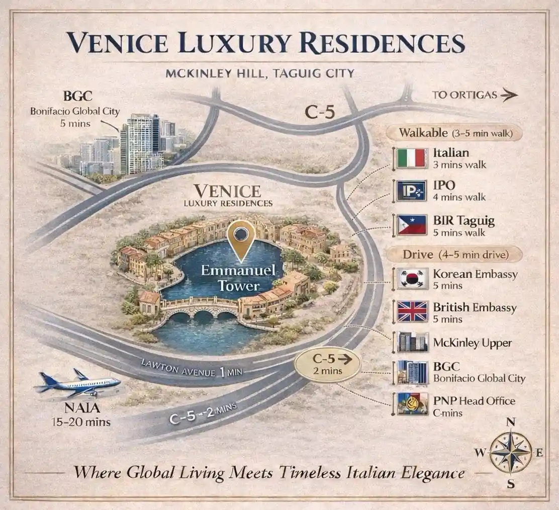 Map of Venice Luxury Residences