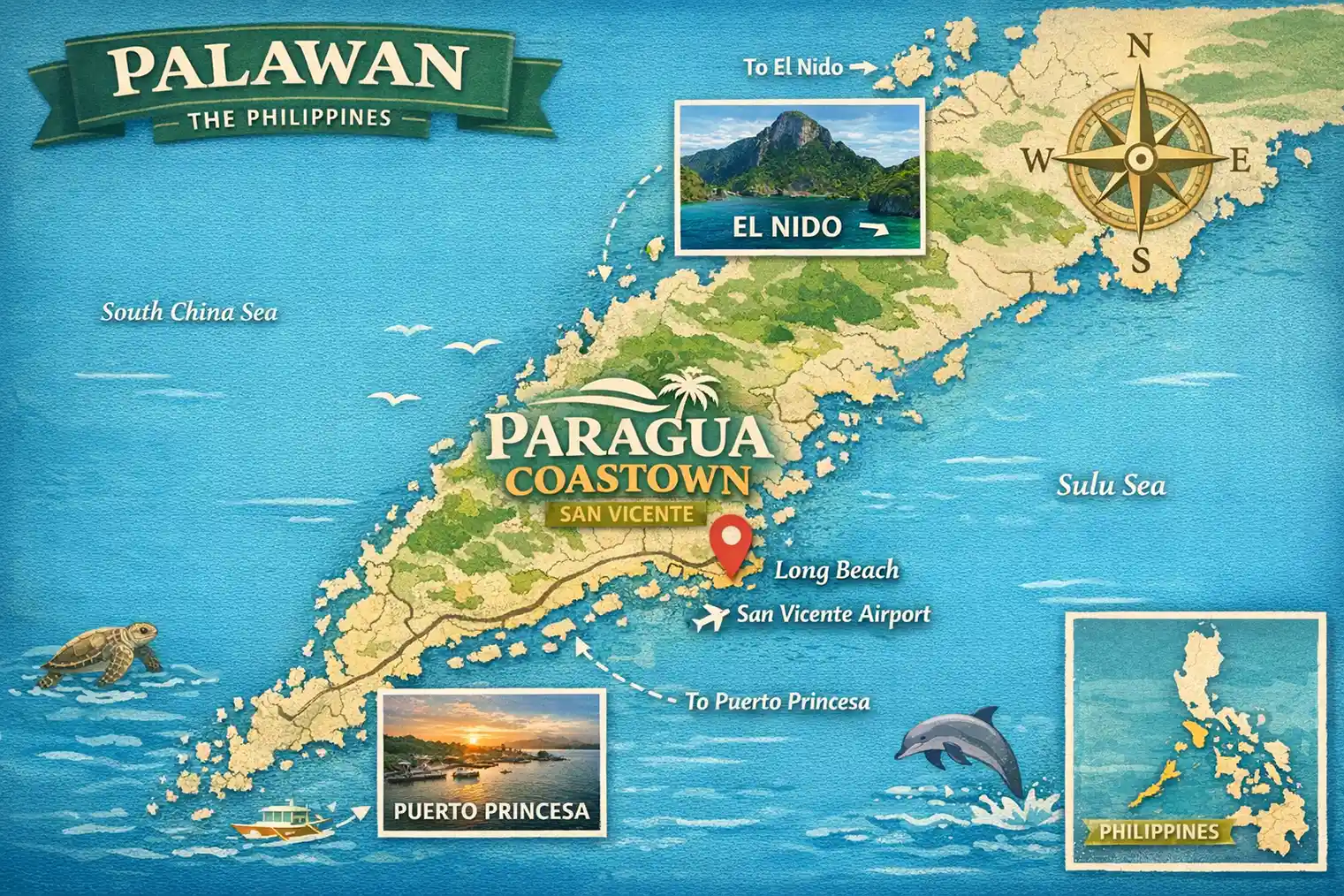Paragua Coastown Location Map